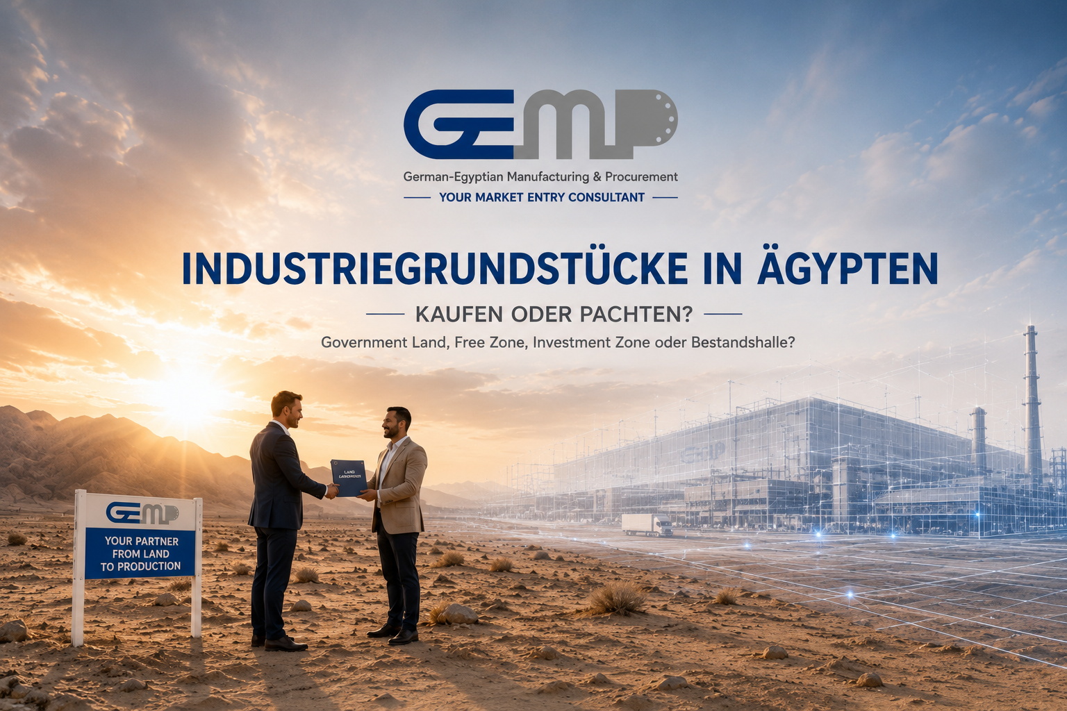 Buying or leasing industrial land in Egypt: government land, free zone, investment zone or existing factory?